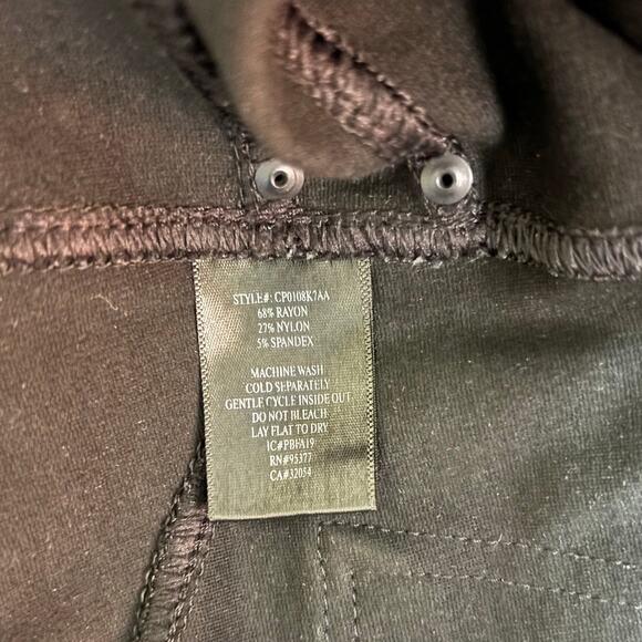 Sanctuary Anthropologie Womens Snakeskin Leggings Pants Sz M Black - Picture 10 of 10